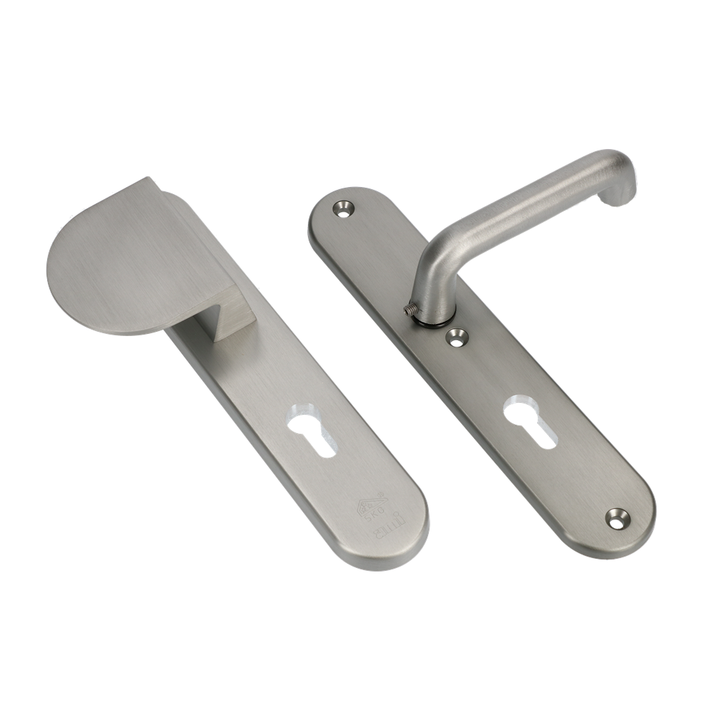 AMI Veiligheidsbeslag 250/50/1 Profielcilinder 55 Deurdikte 90/83 Li + Deurkruk 356 Irox Archi-Design Deurdikte 38/42 - 622355